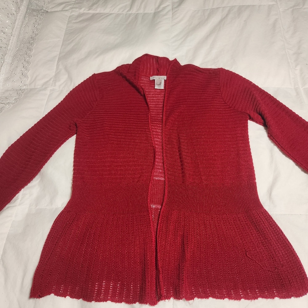 Toz & Ali Christmas Red Cardigan